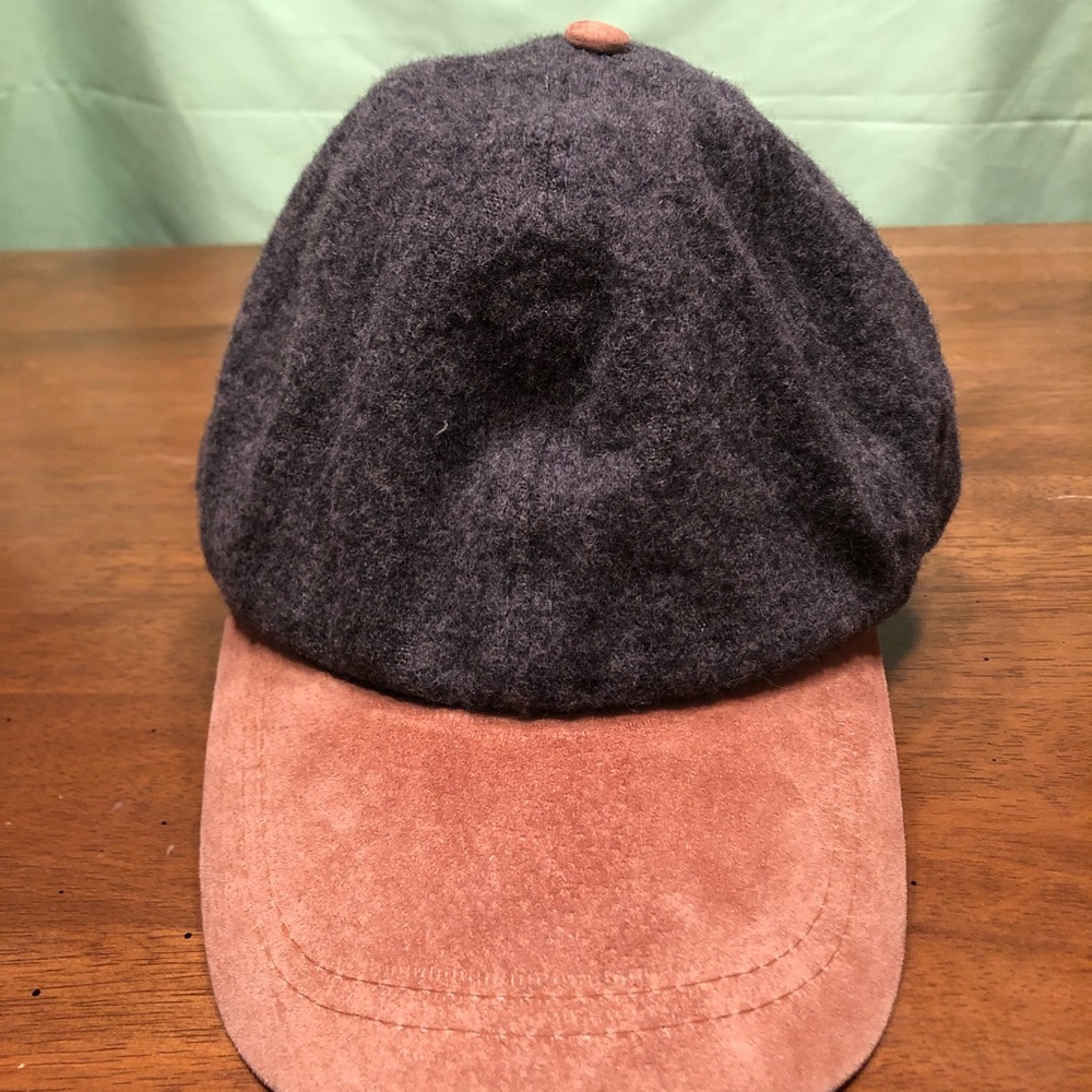 Vintage Wool Rayon Gray and Tan Hat Cap